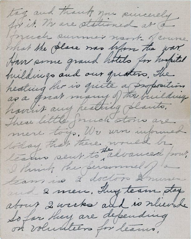 Page two of letter from Agnes Swift to Col. C. J. Wilson, Washington (IA)