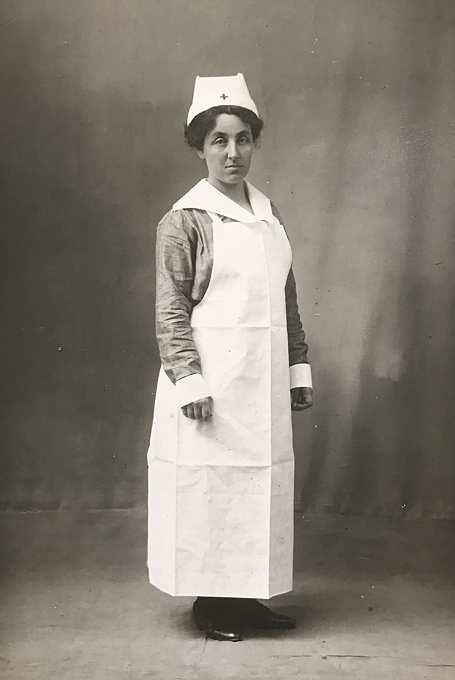 Grace van Evera, from Davenport, IA, in Contrexeville, 1918