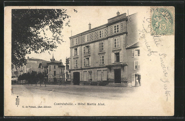 postcard image of Hotel Martin Aine