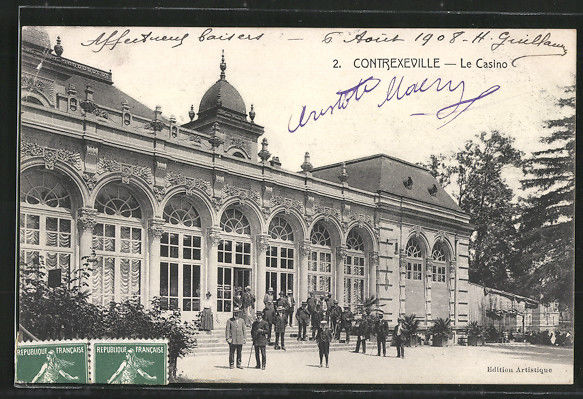 1908 postcard, Casino in Contrexeville