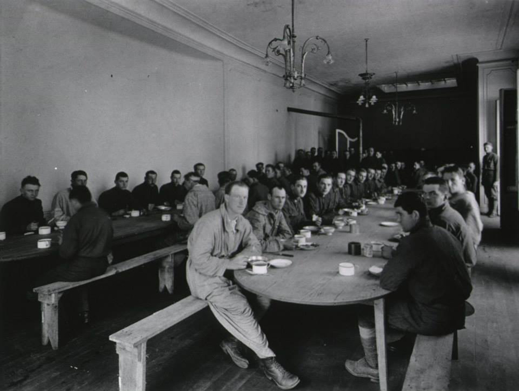Convalescents dining hall in Hotel Royal
