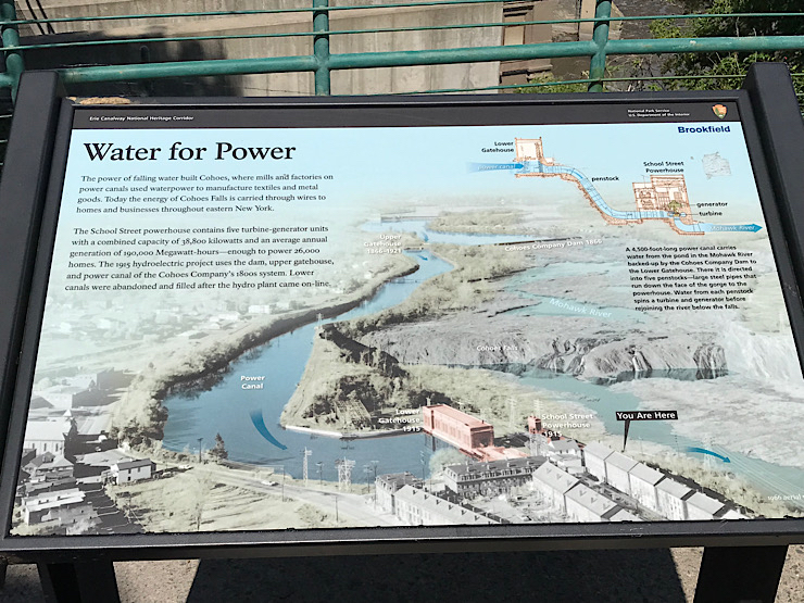 Sign about the Mohawk River
