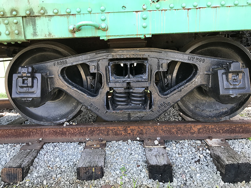 Truck under the rail car