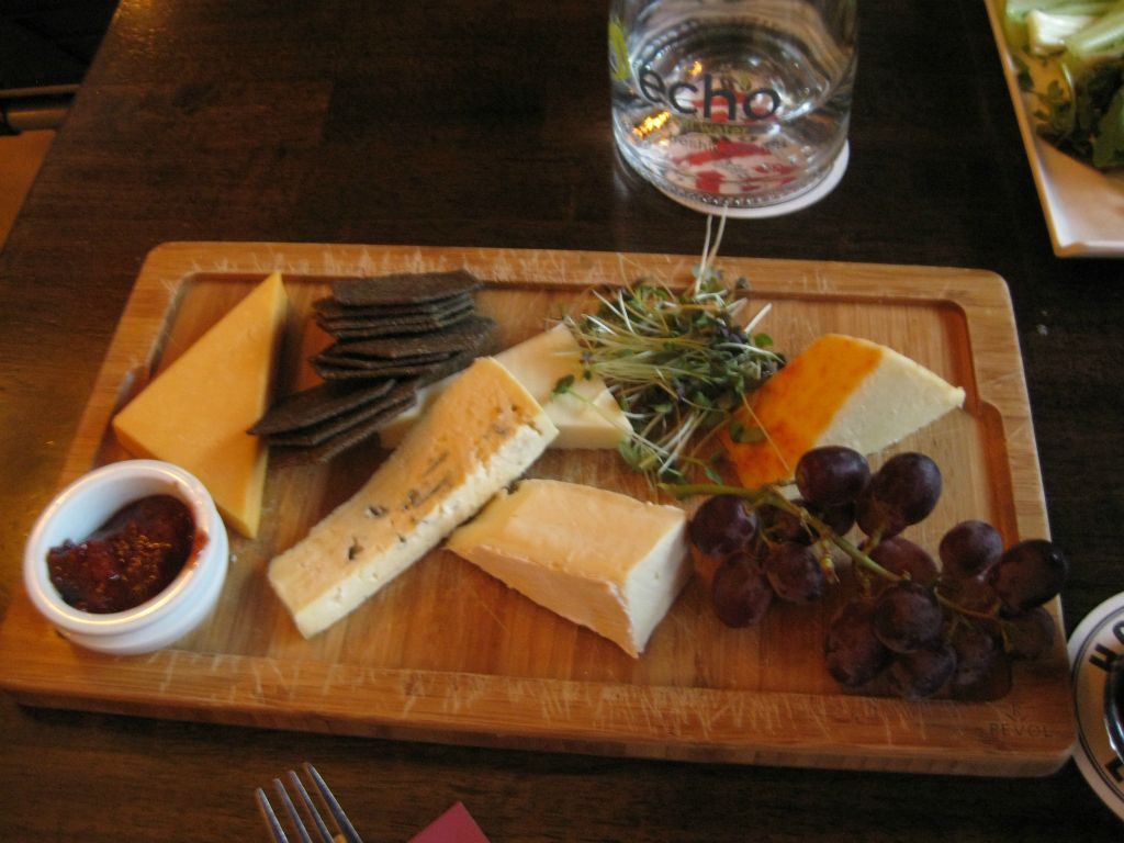 A cheese plate at the restaurant in Trinity City Hotel. We enjoyed their relaxed atmosphere.