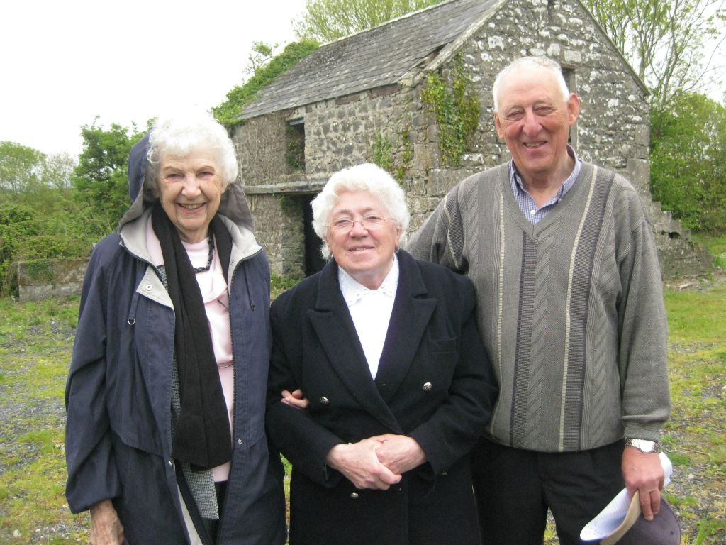 Roberta Wheelan Clark, Sister DeLourdes Fahy and Benny Downey