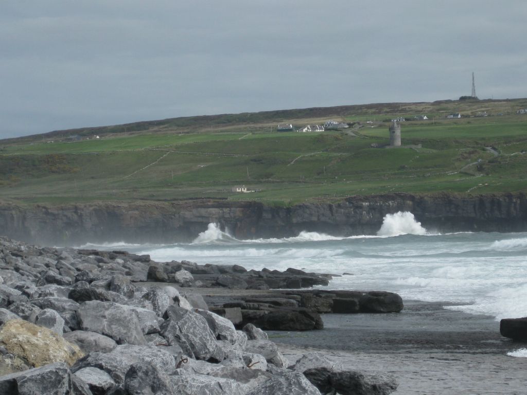 We were awed by the power of the waves at Doolin, which -- even from a distance -- were impressive.