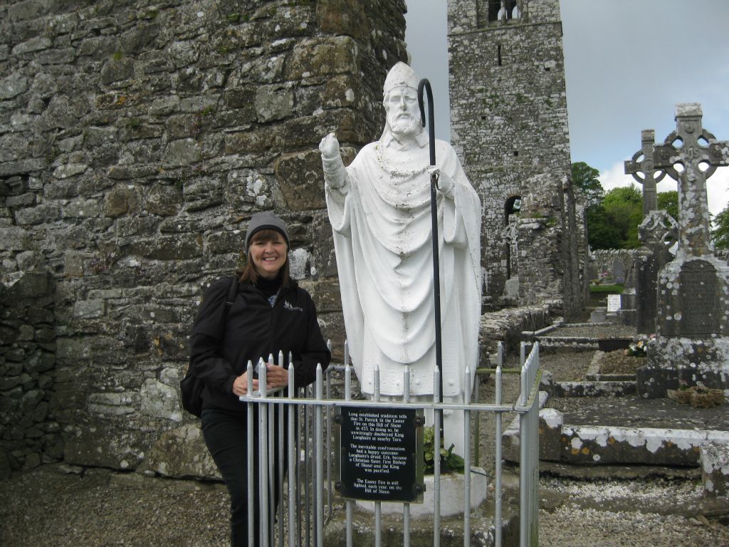 Martha beside St. Patrick at the Hill of Slane