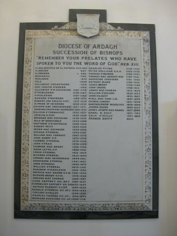 A list of the bishops of the Diocese of Ardagh And Clonmacnois. The current bishop is Francis Duffy.