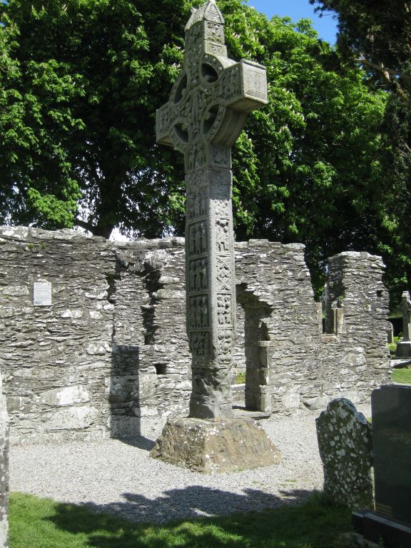 The Tall Cross or West Cross at Monasterboice, at 7 meters in height, is the tallest ancient cross in Ireland.