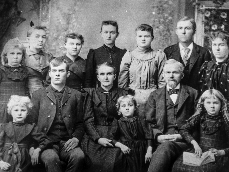 John C. and Mary Rimmer Swift family, 1895