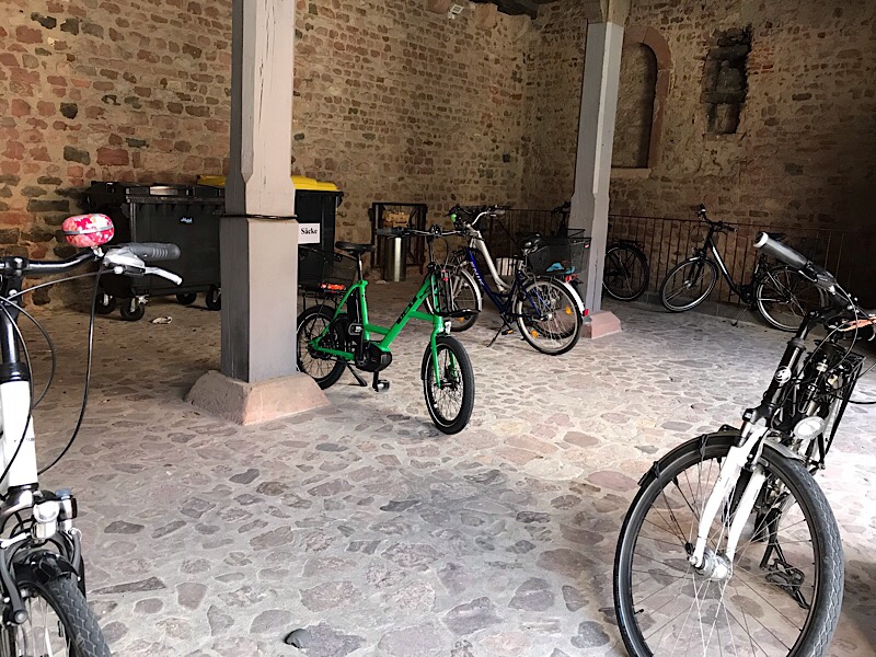 Romans keep their bikes here