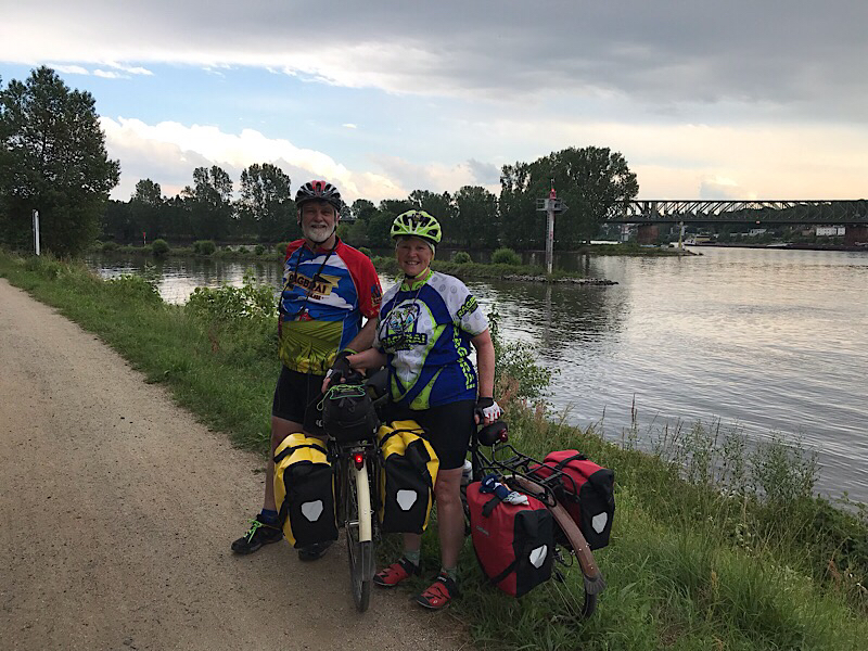 Trail's end for us - at the confluence of the Rhine and Main