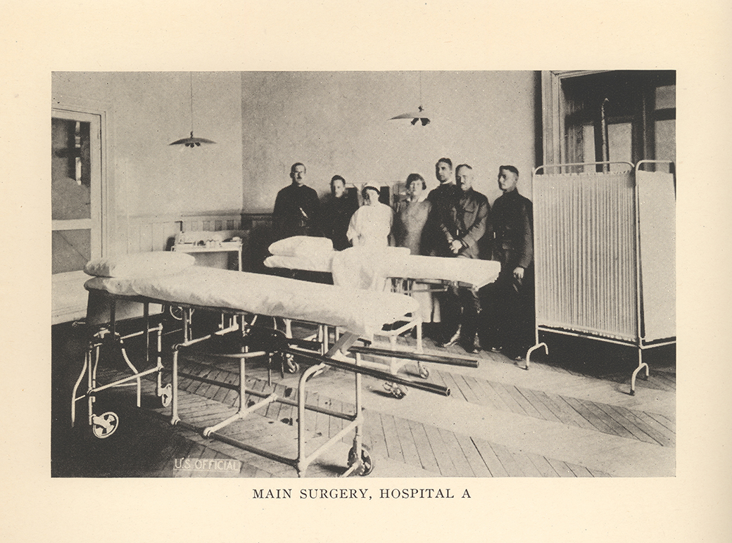 Main surgery, Hospital A, Hotel Cosmopolitan, 1918