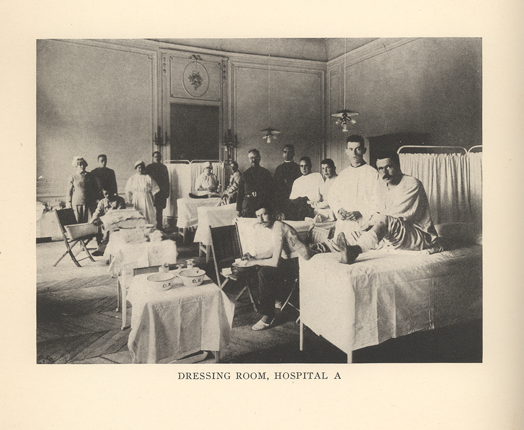 Dressing Room, Hospital A, Hotel Cosmopolitan, 1918