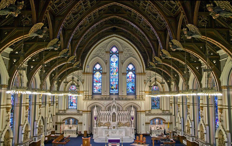 interior St. Mary's Catholic Church, Warren Street, Boston